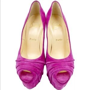 Christian Louboutin Drapesse 160MM Pink Heel 37.5U